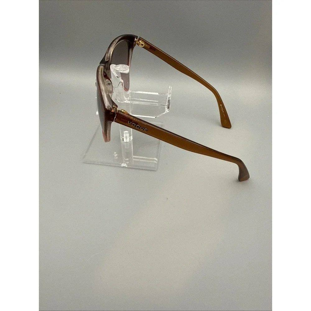 VOGUE VINTAGE SUNGLASSES AUTHENTIC BROWN/RED/PINK SQUARE POLARIZED RETRO RARE